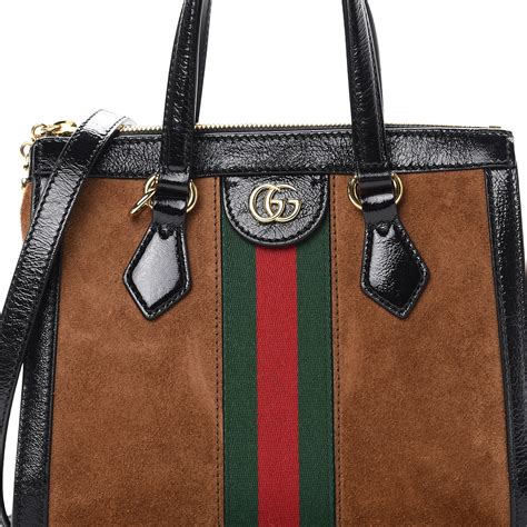 gucci suede bag brown